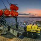 Der VIATOR zusammen mit MANSIO an Bord von FS ALKOR in der Geltinger Bucht. Foto: Esther Horvath