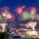 Final fireworks of Kiel Week 2017 with RV ALKOR in the foreground. Photo: Qixing Ji, GEOMAR