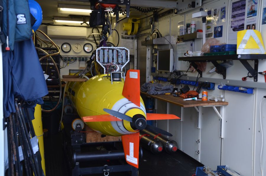 AUV im Wartungszustand / AUV undergoing service. ©Thomas Walter