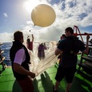 Start of the ozone sonde. Photo: Matthias Krüger