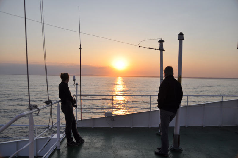 Sonnenaufgang vor Namibia. Foto: Alice Nauendorf